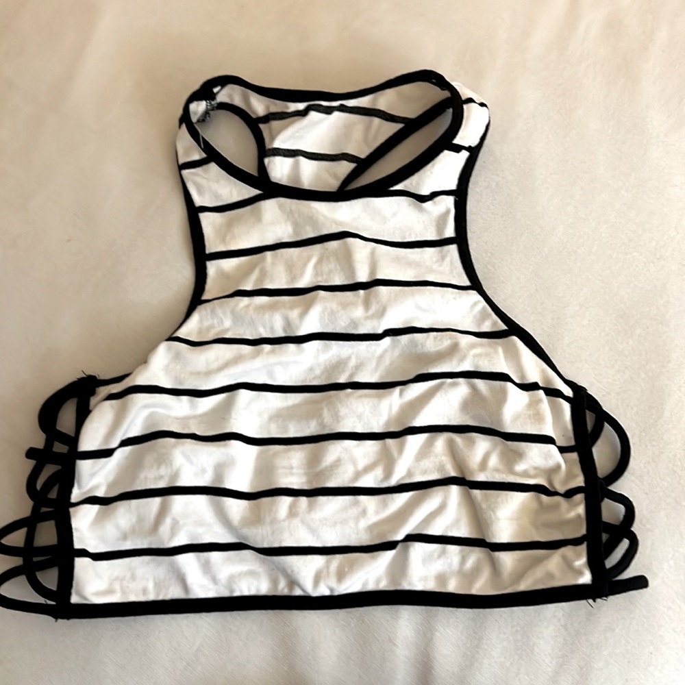 Free people racerback crop